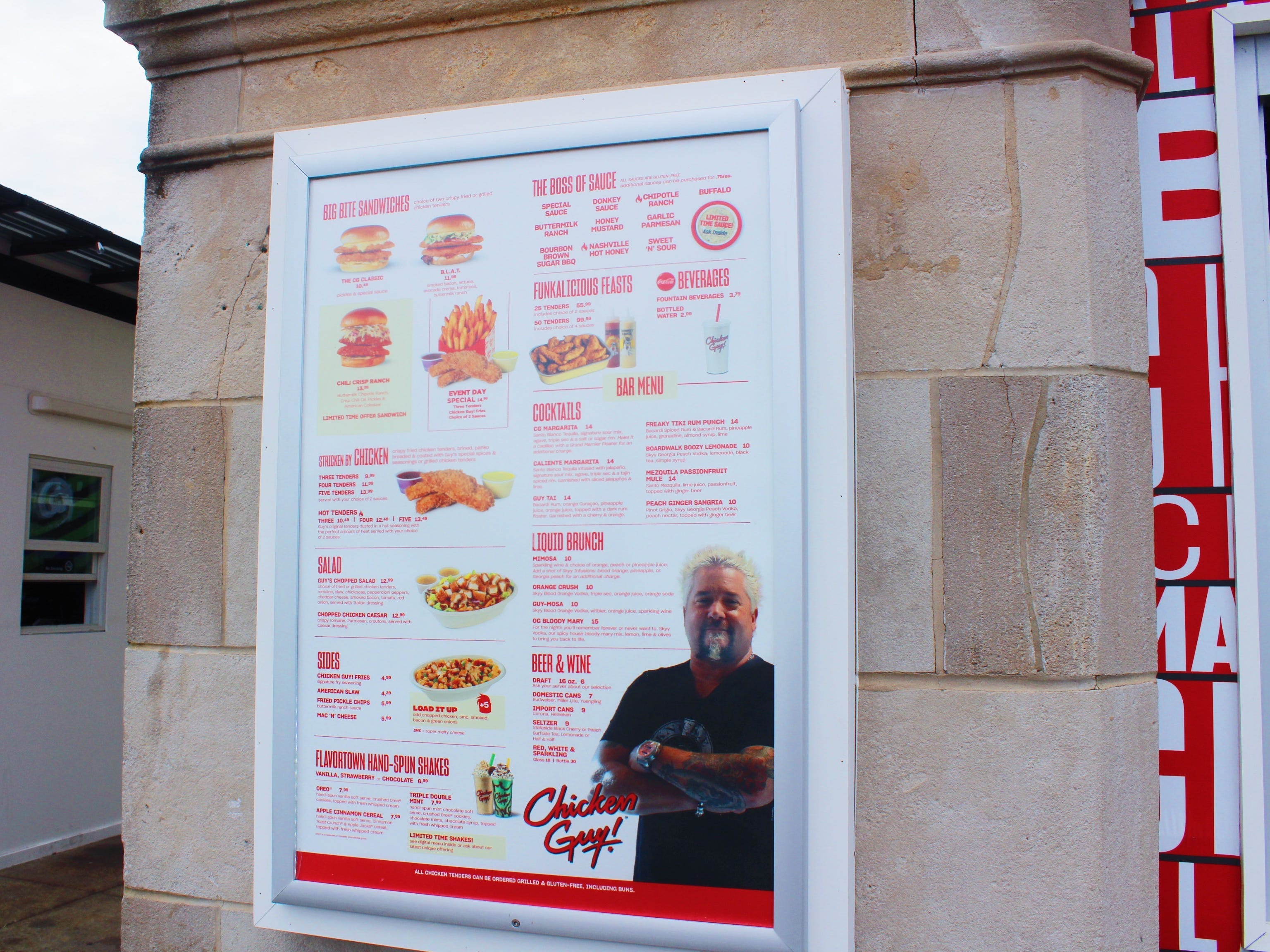 chicken guy guy fieri atlantic city new jersey