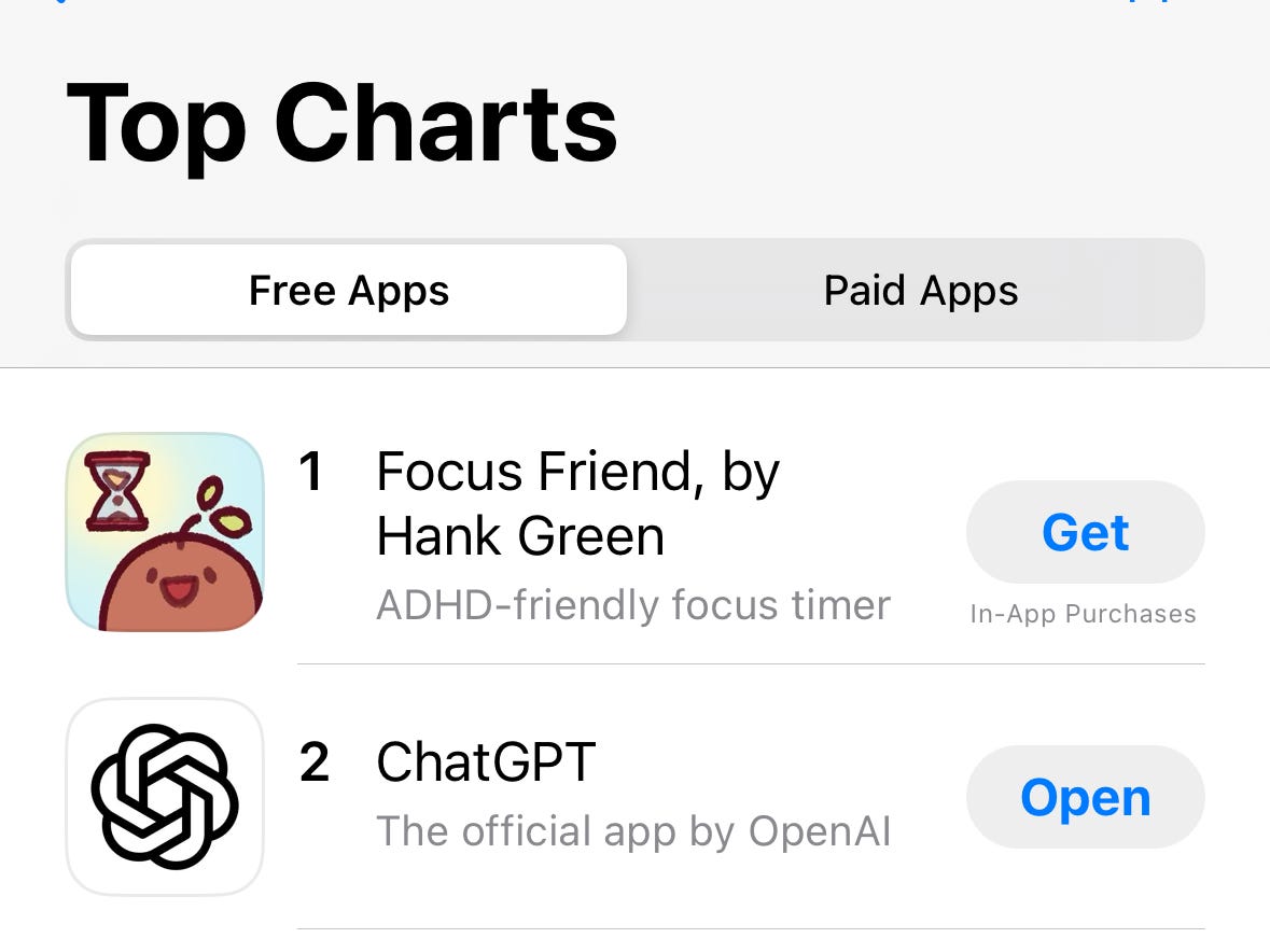 Focus Friend at the top of the App Store