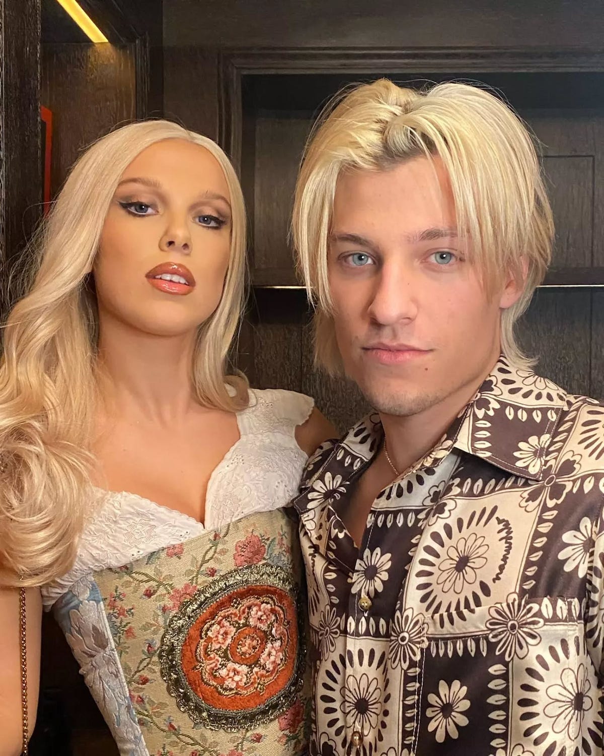Millie Bobby Brown shared this selfie with Jake Bongiovi on February 19, 2022.