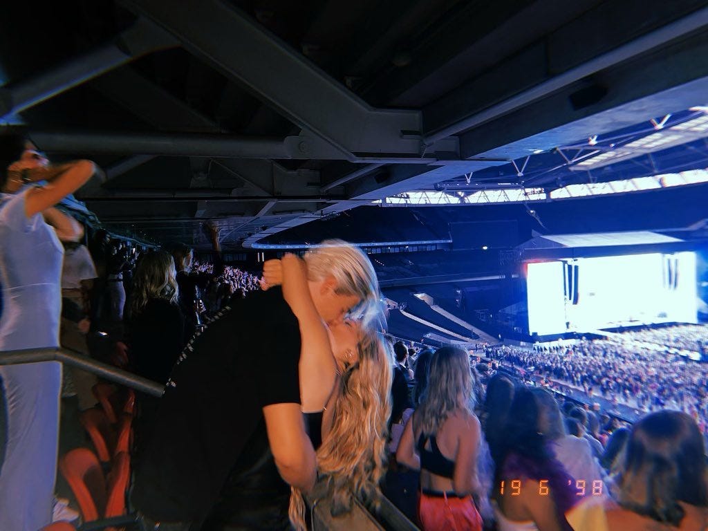 Millie Bobby Brown shared this photo with Jake Bongiovi on June 19, 2022.