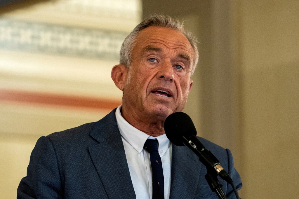 HHS Secretary Robert F. Kennedy Jr. speaking at an event.