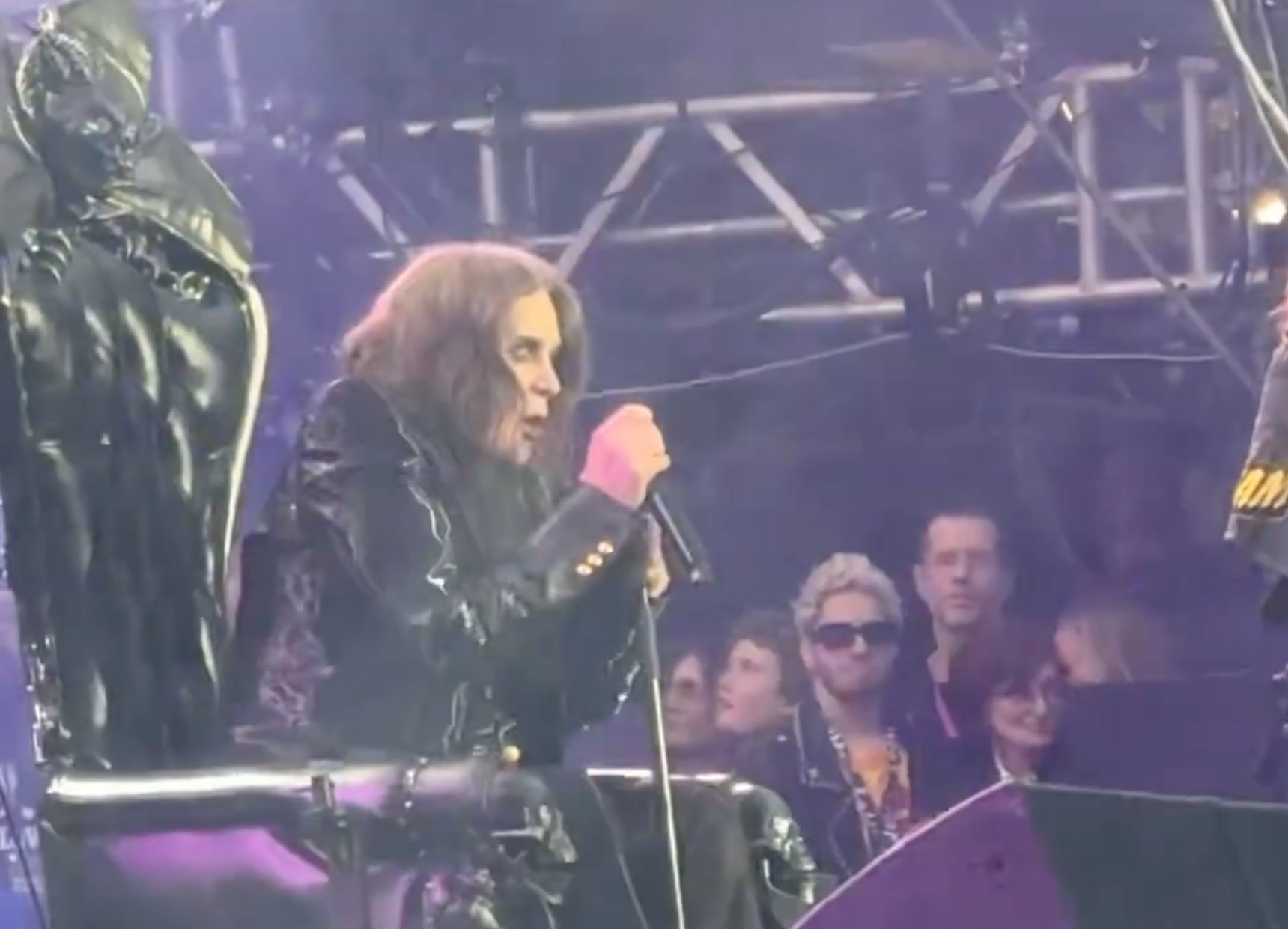 Ozzy Osbourne onstage. 