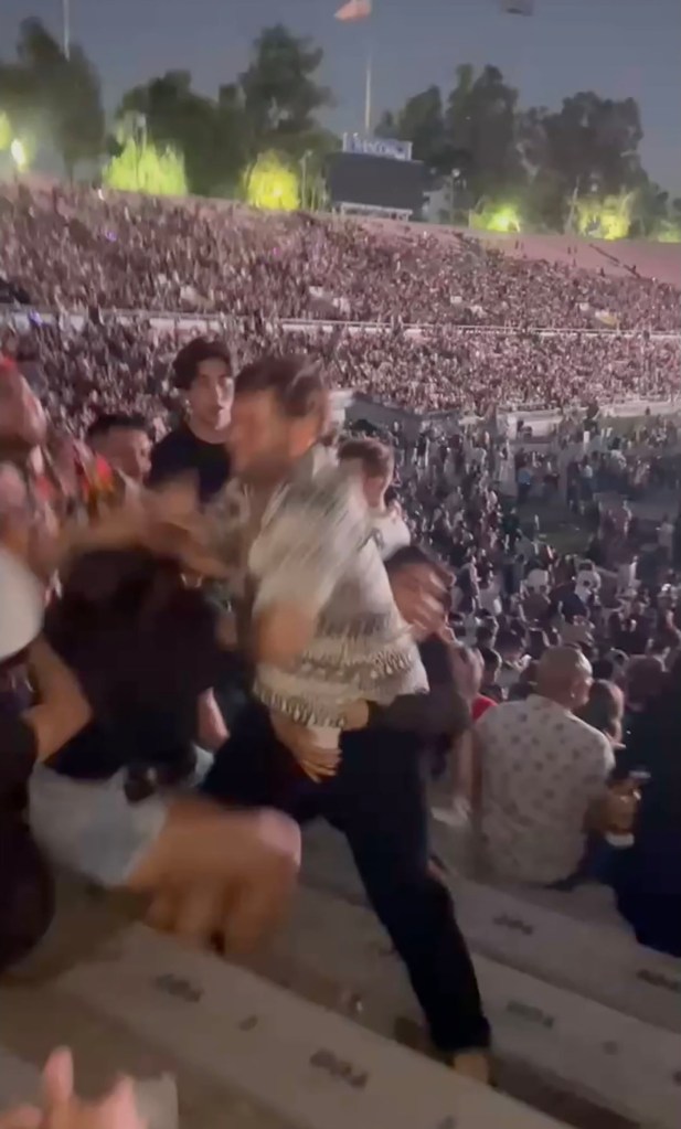 Viral video captured a violent assault before a Rüfüs Du Sol concert at the Rose Bowl on Aug. 16, 2025.