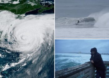 Strong winds and waves batter Nantucket, Martha’s Vineyard as Hurricane Erin moves out to sea
