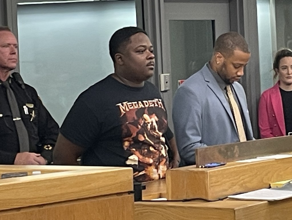 Gregory Wright appears in Cincinnati court on Aug. 12, 2025.