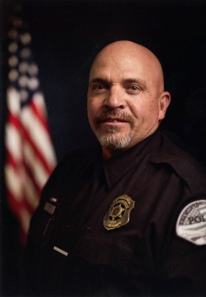 Portrait of slain Sgt. Lee Sorensen in police uniform.