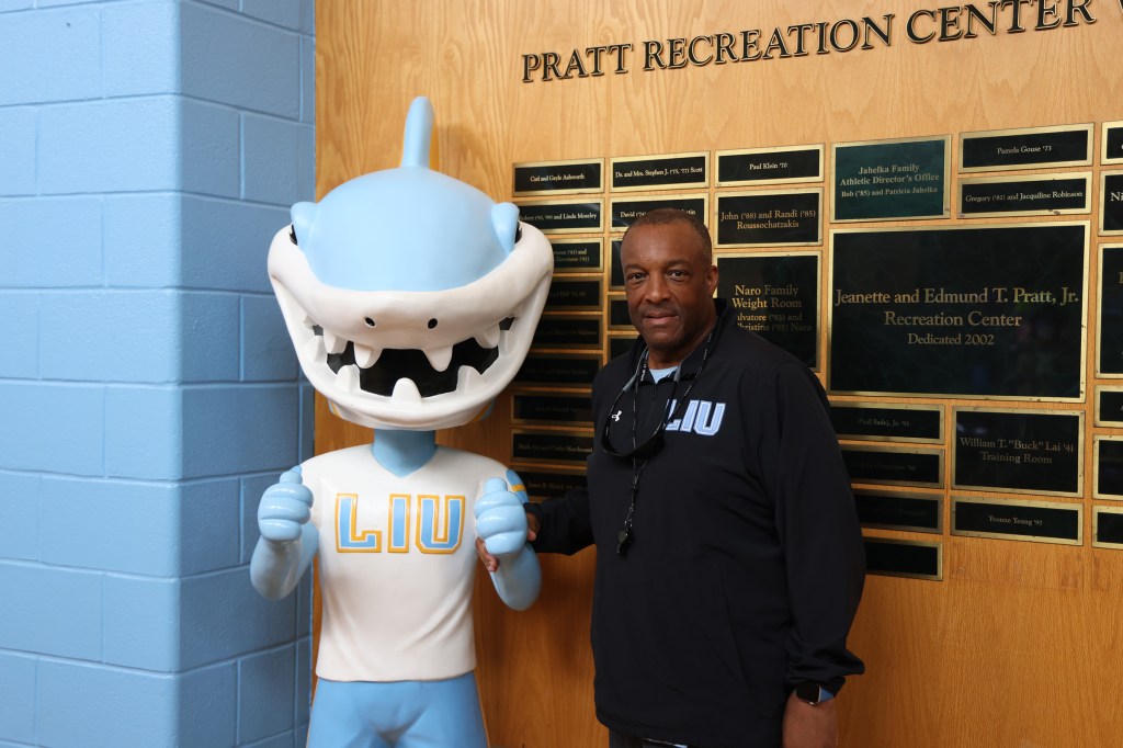 LIU football head coach Ron Cooper
