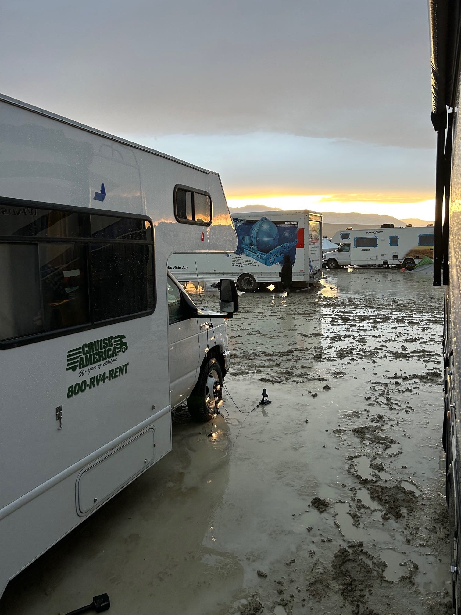 After the first storm at Burning Man