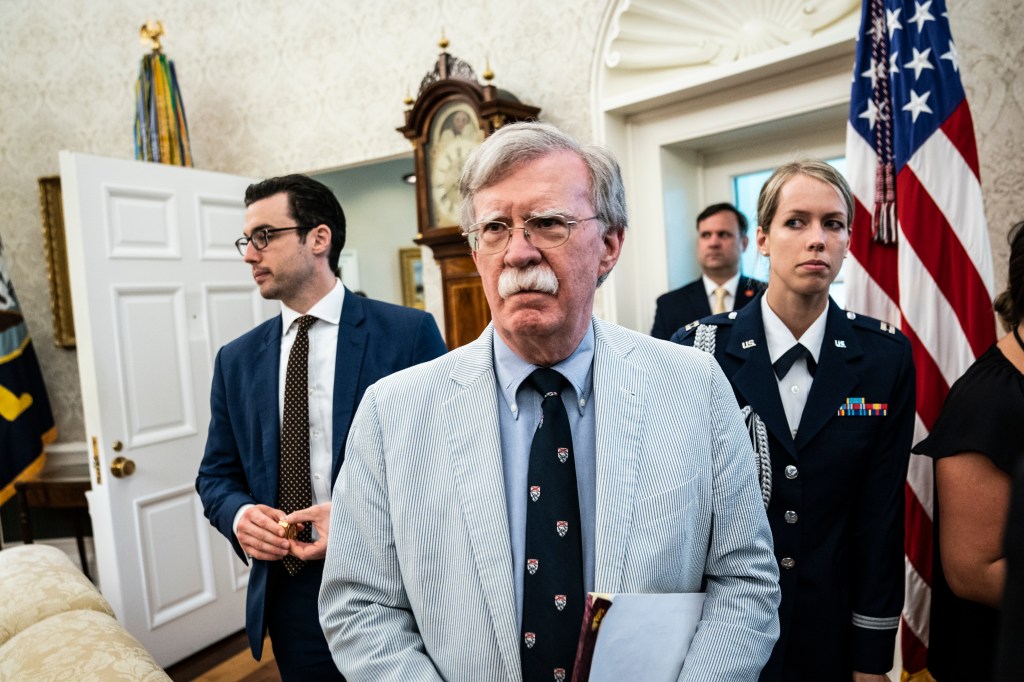John Bolton, National Security Advisor, in the White House.