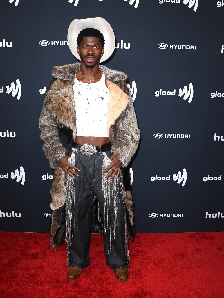 Lil Nas X at GLAAD Media Awards in March 2025