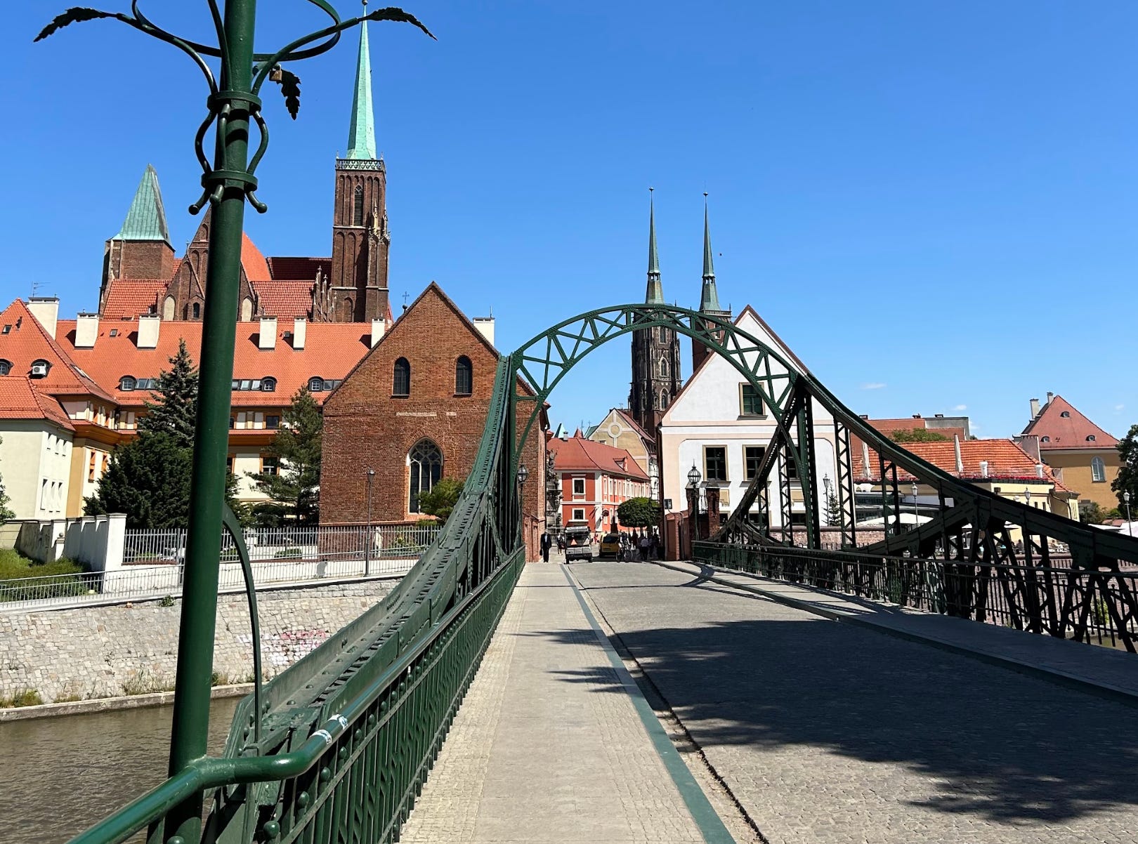 A bridge in Wroclaw, Poland.