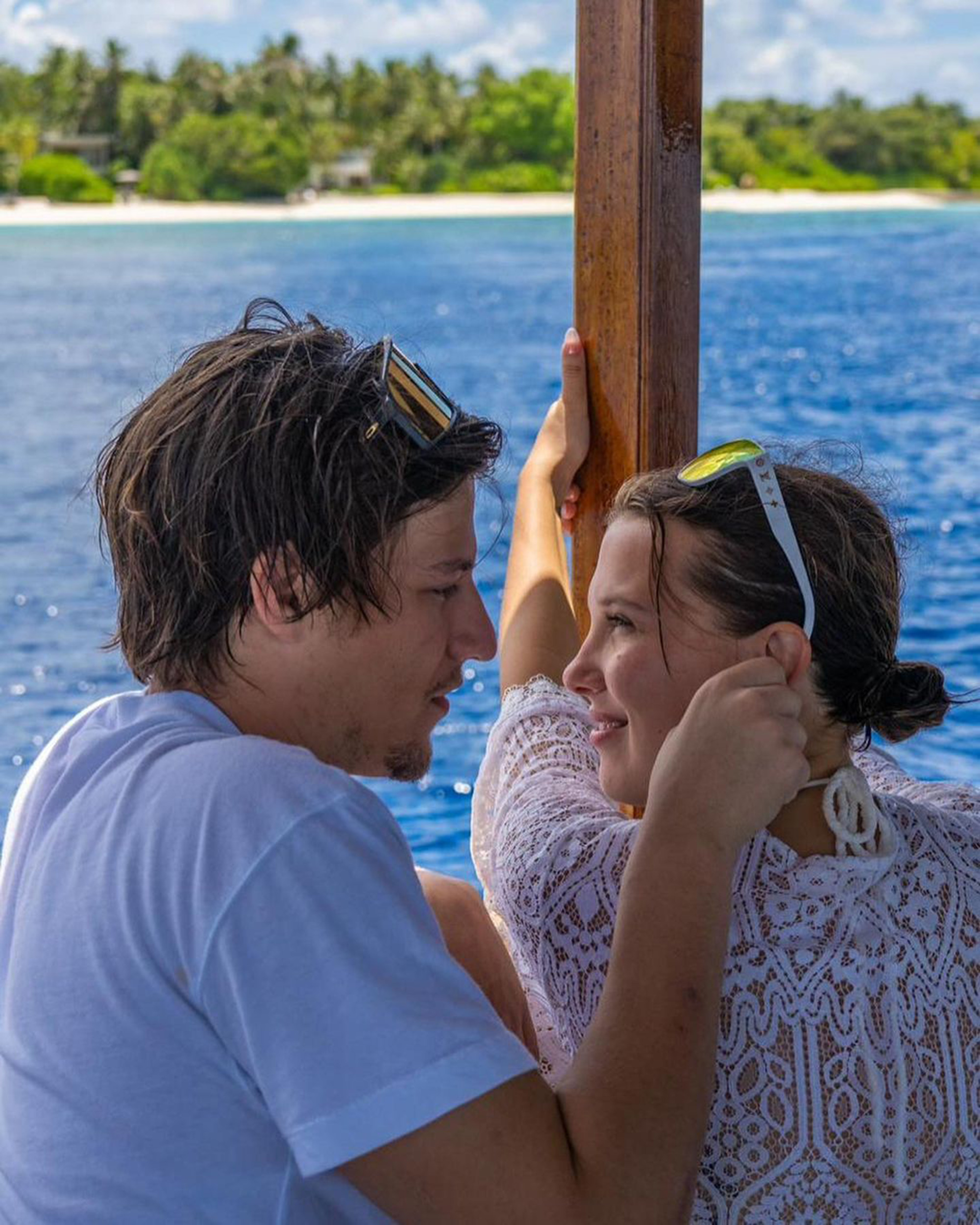 Jake Bongiovi and Millie Bobby Brown.