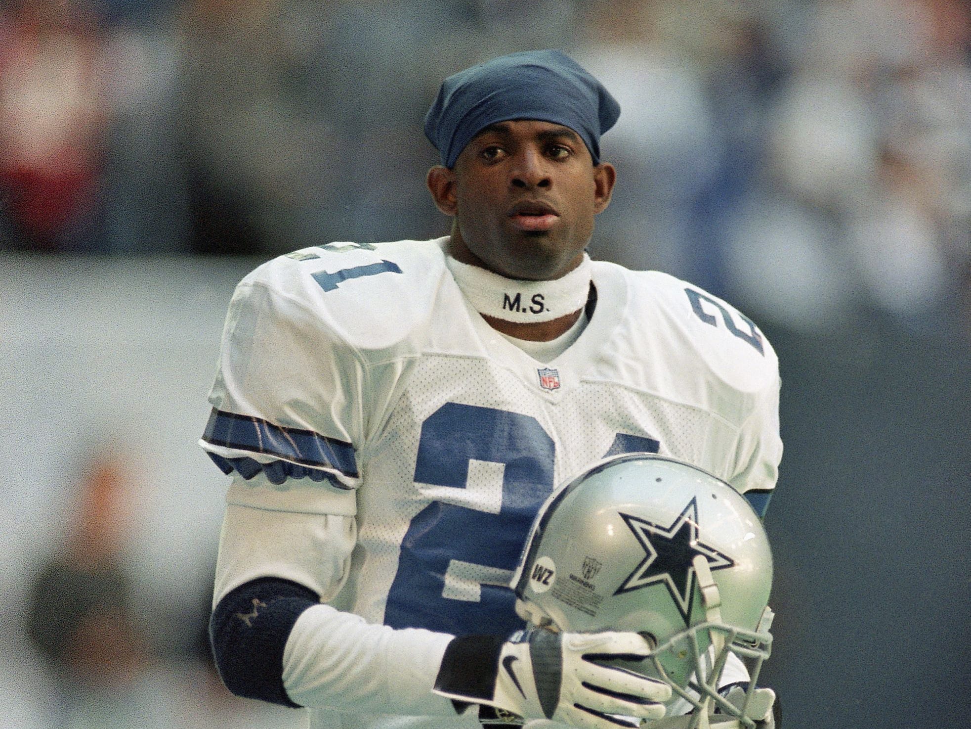 Deion Sanders with the Dallas Cowboys in 1995.