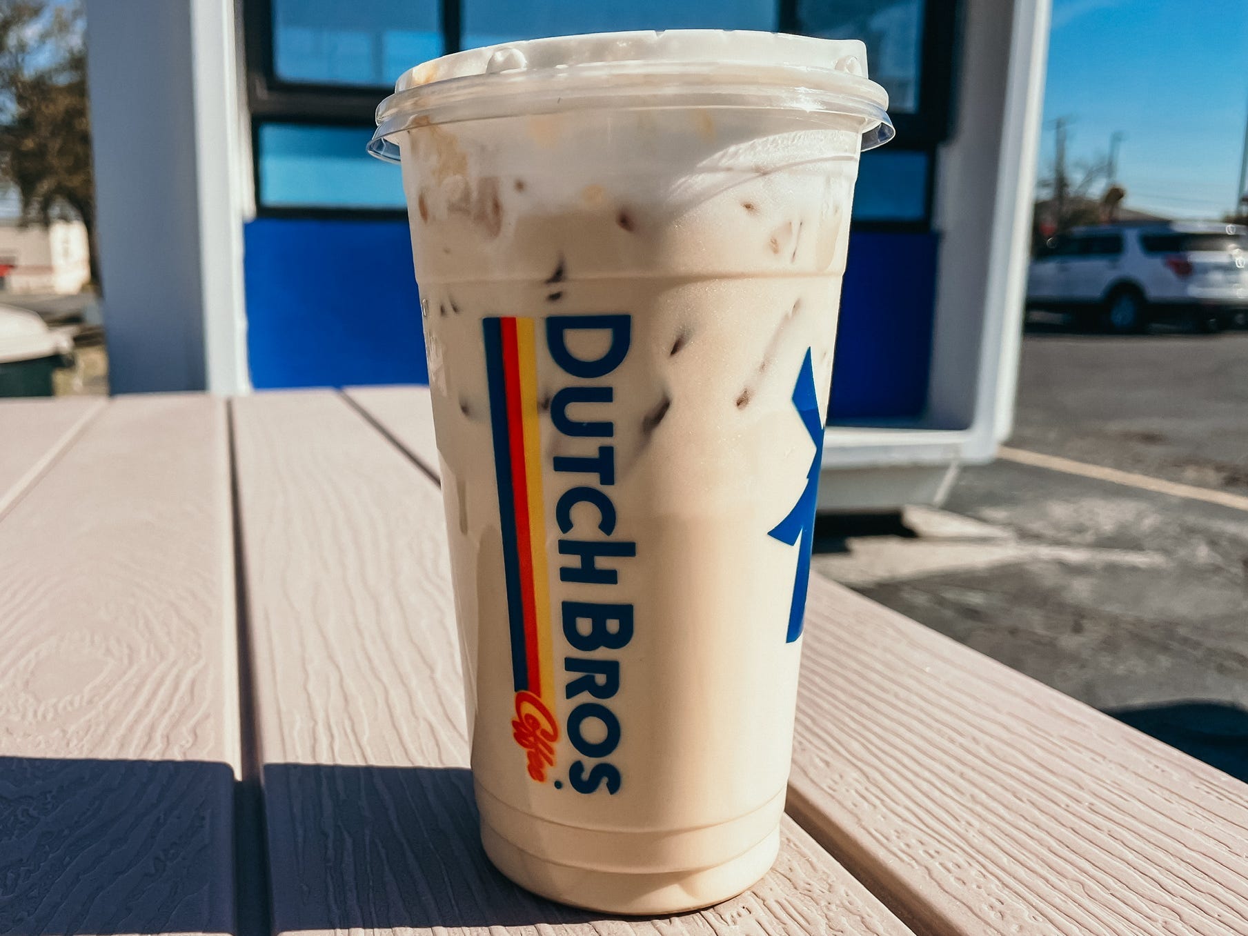 pumpkin iced coffee from dutch bros