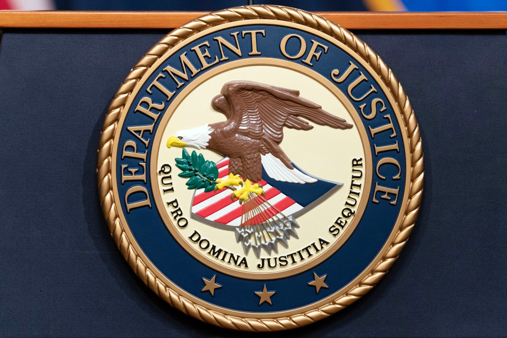 Department of Justice seal.
