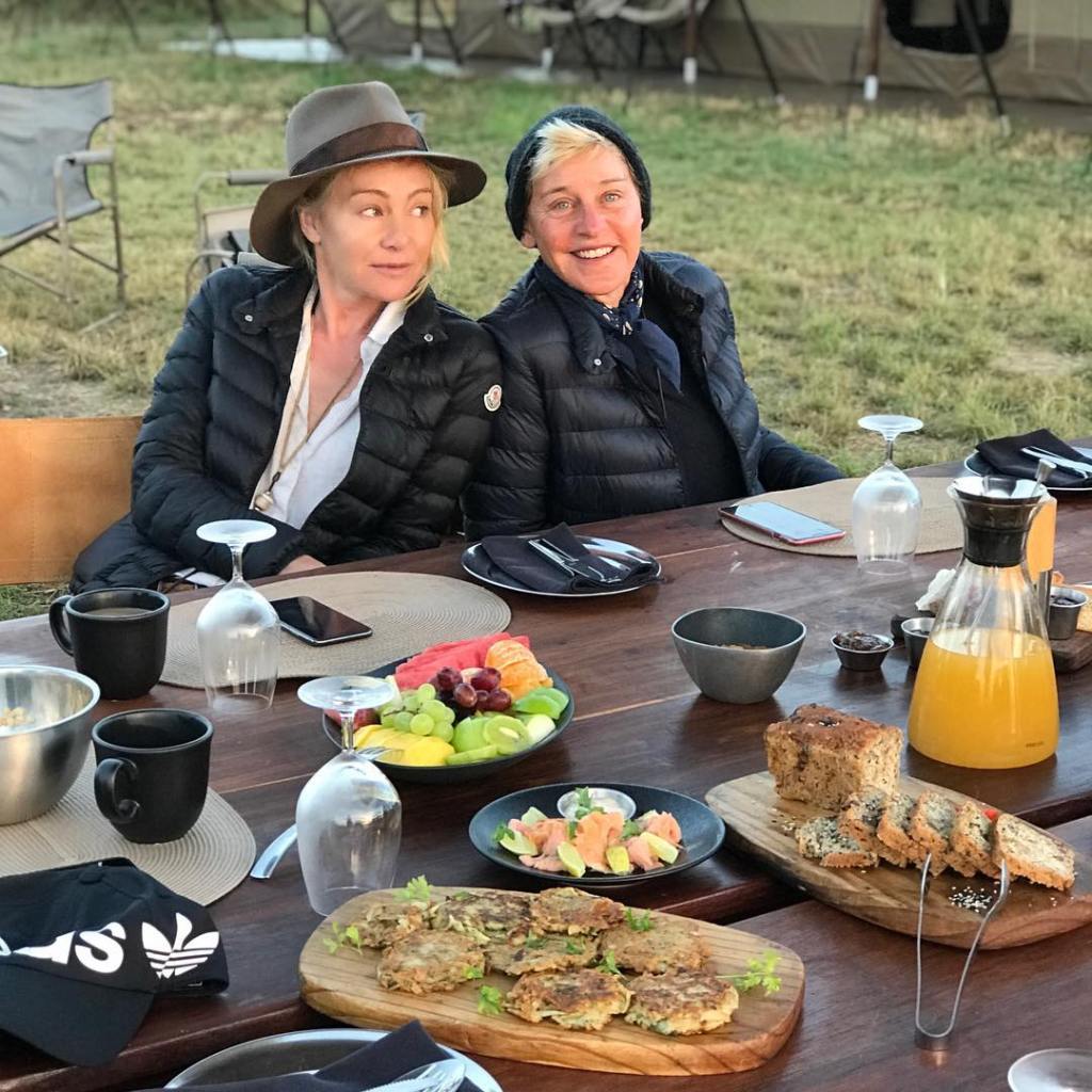 Ellen DeGeneres and Portia de Rossi
