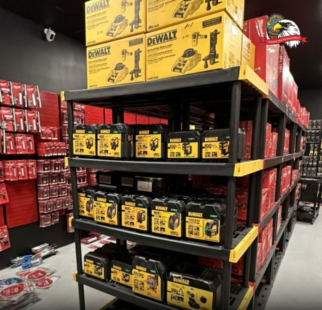 Police say two Los Angeles hardware stores served as elaborate fronts for a $4.5 million cargo theft ring.