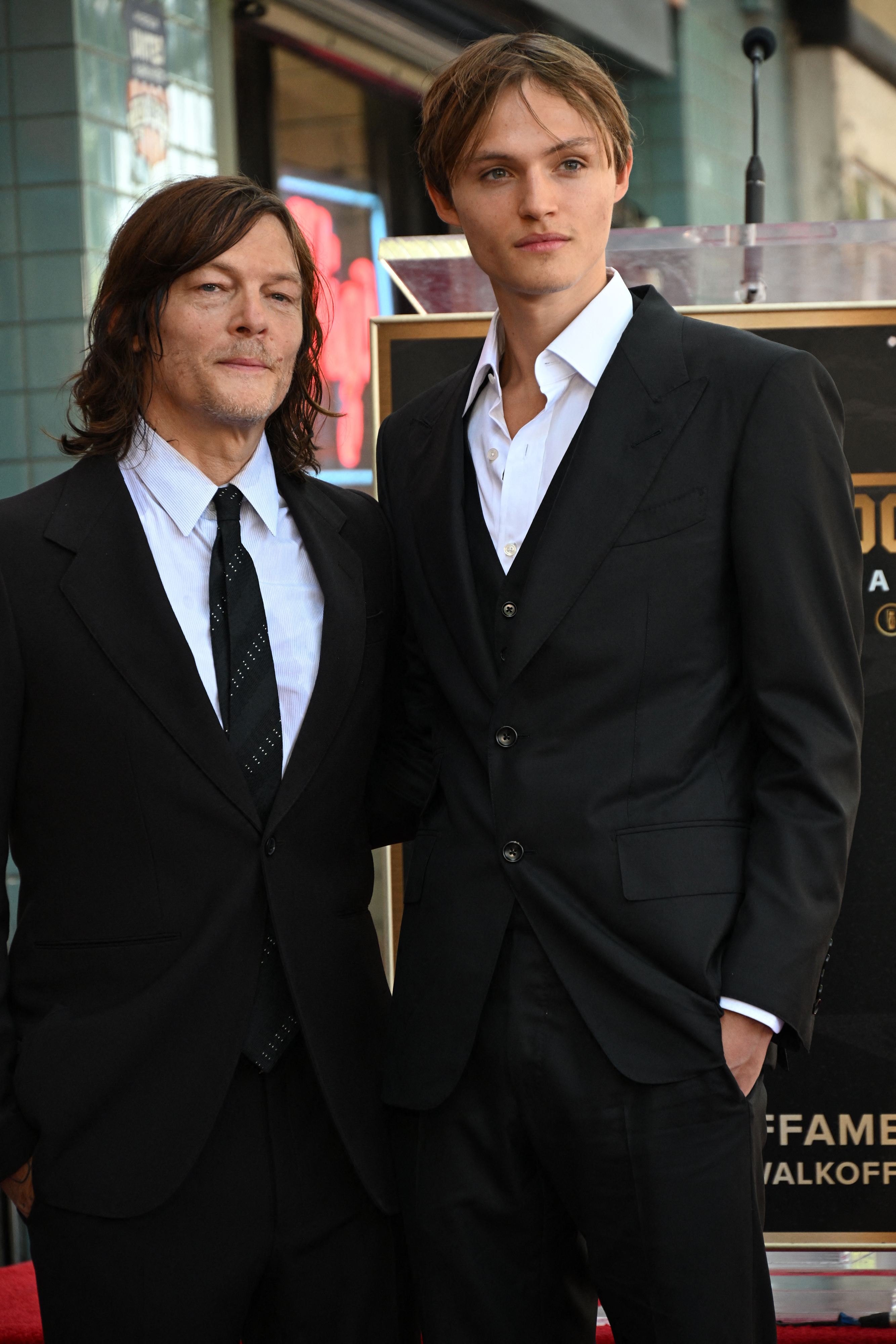 Norman Reedus and Mingus Reedus in 2022