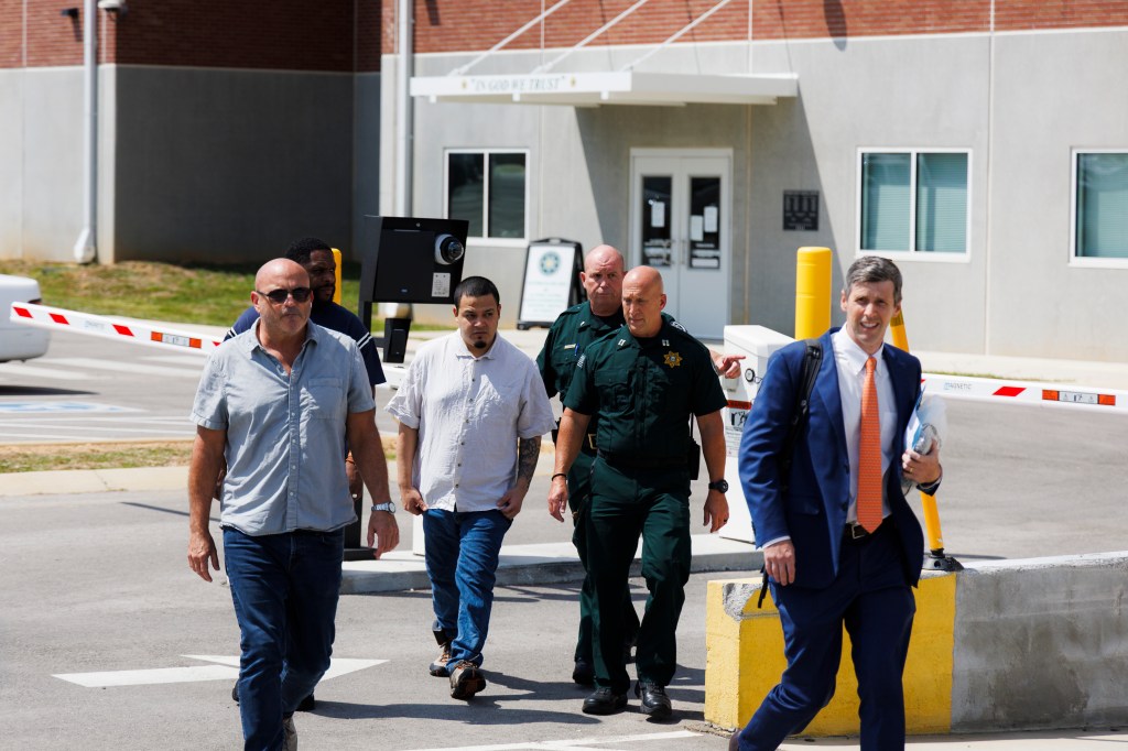 Kilmar Abrego Garcia being released from jail.