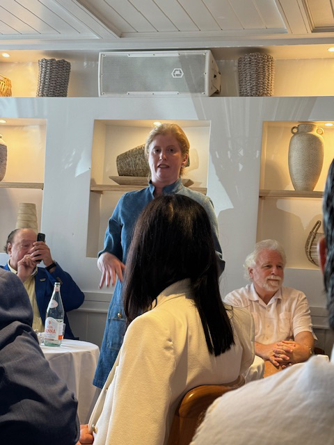 Police Commissioner Jessica Tisch speaking at an event.