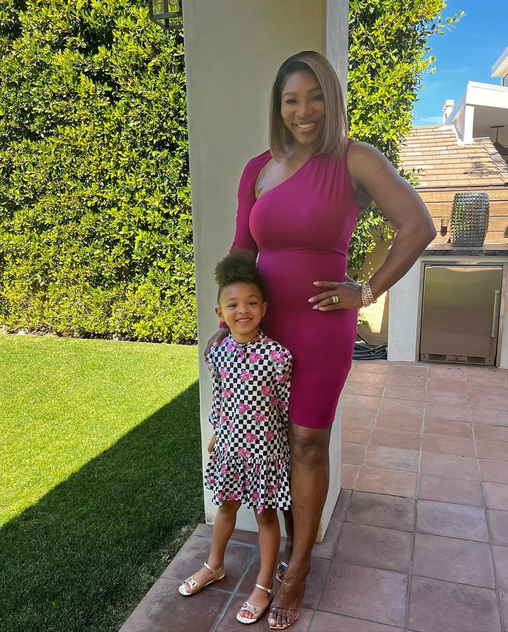 Serena Williams and her oldest daughter, Alexis Olympia