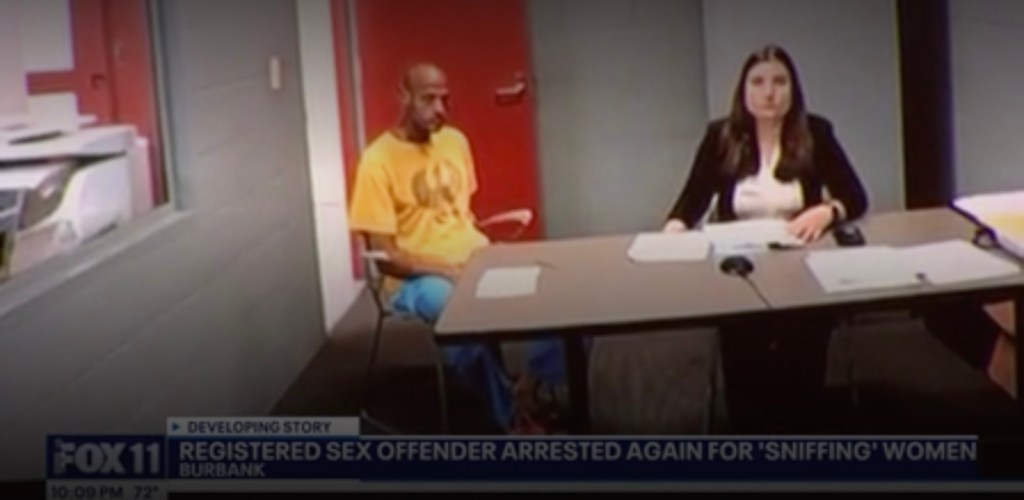 Registered sex offender arrested for allegedly sniffing women.