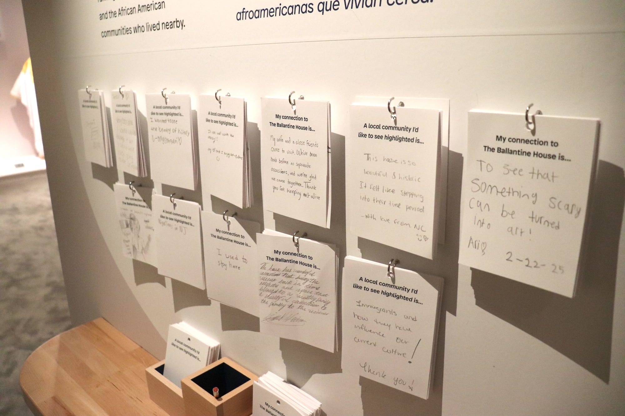 Reflections from visitors to Ballantine House.