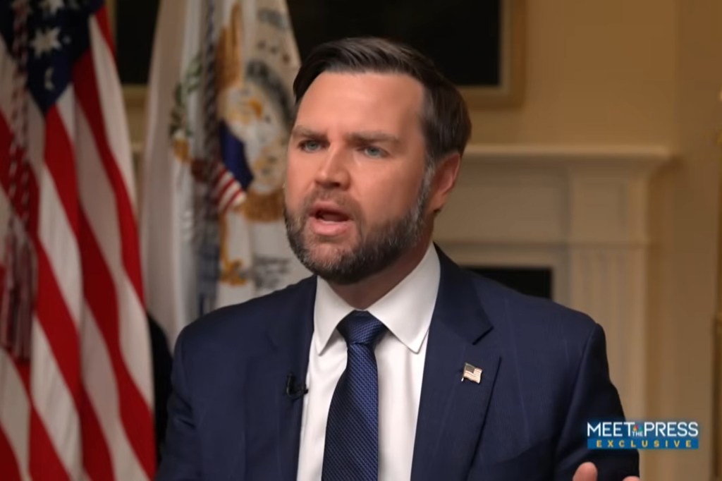 Vice President JD Vance in a Meet the Press interview.