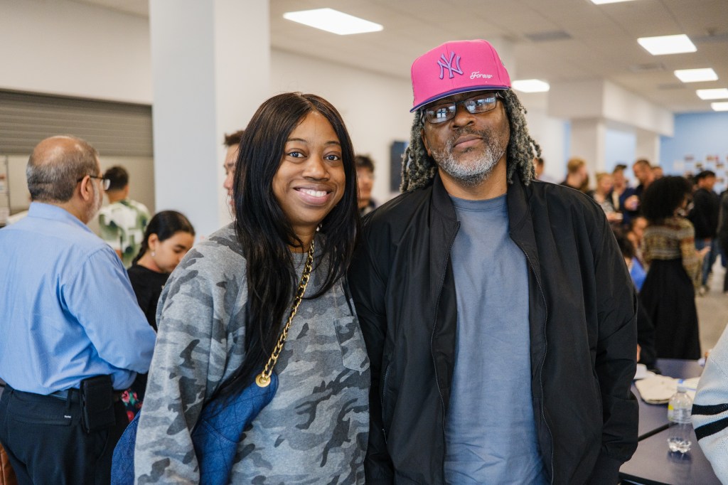 Parents at the opening of MESA South Brooklyn charter high school.