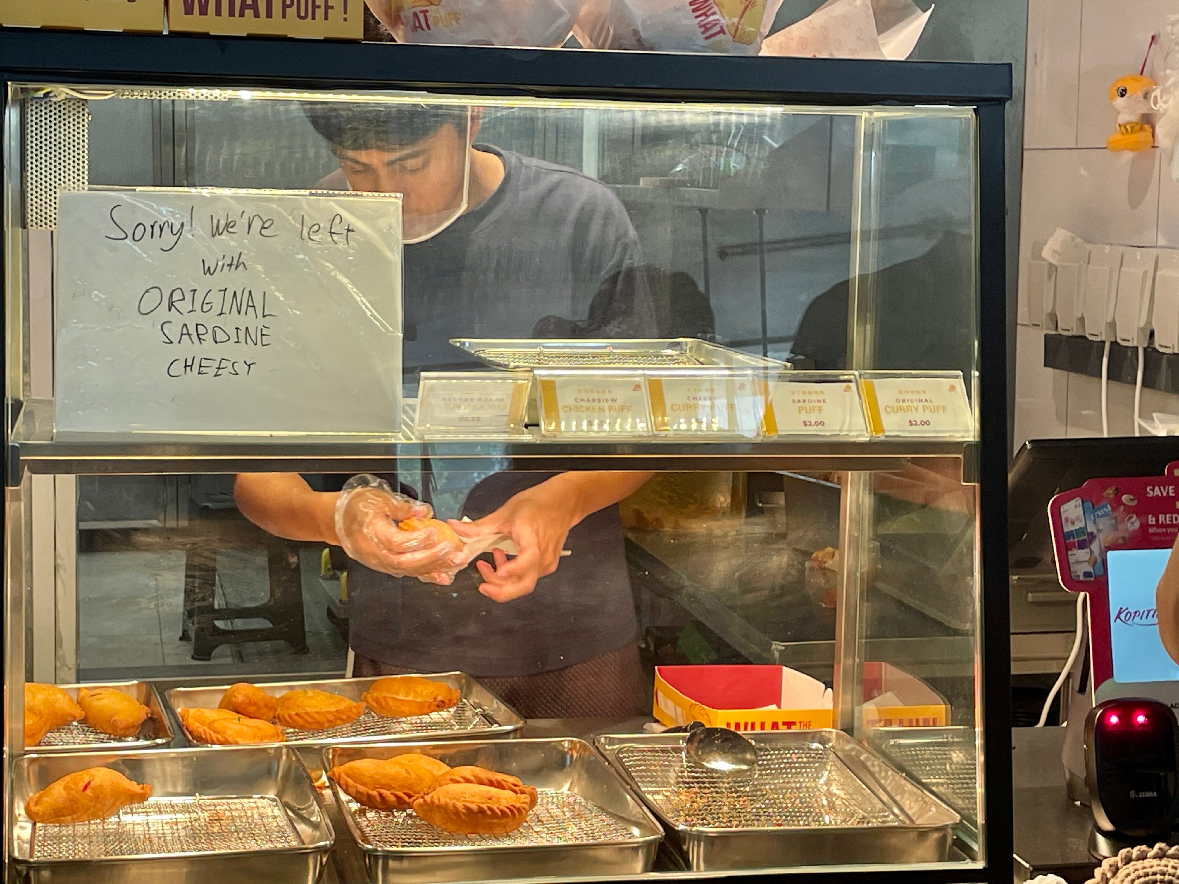 They had sold out of some of their most popular flavors, like Black Pepper Chicken.