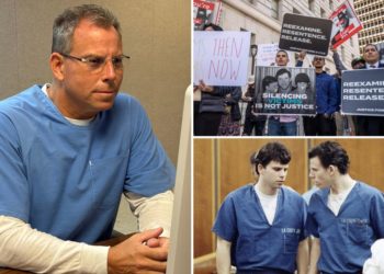 Unexpected ‘erroneous’ release of Erik Menendez’s parole hearing audio causes family uproar as both brothers denied parole