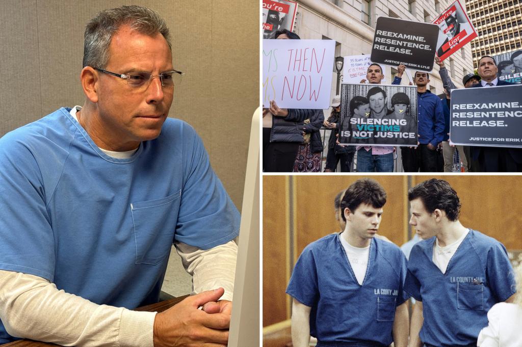Unexpected ‘erroneous’ release of Erik Menendez’s parole hearing audio causes family uproar as both brothers denied parole