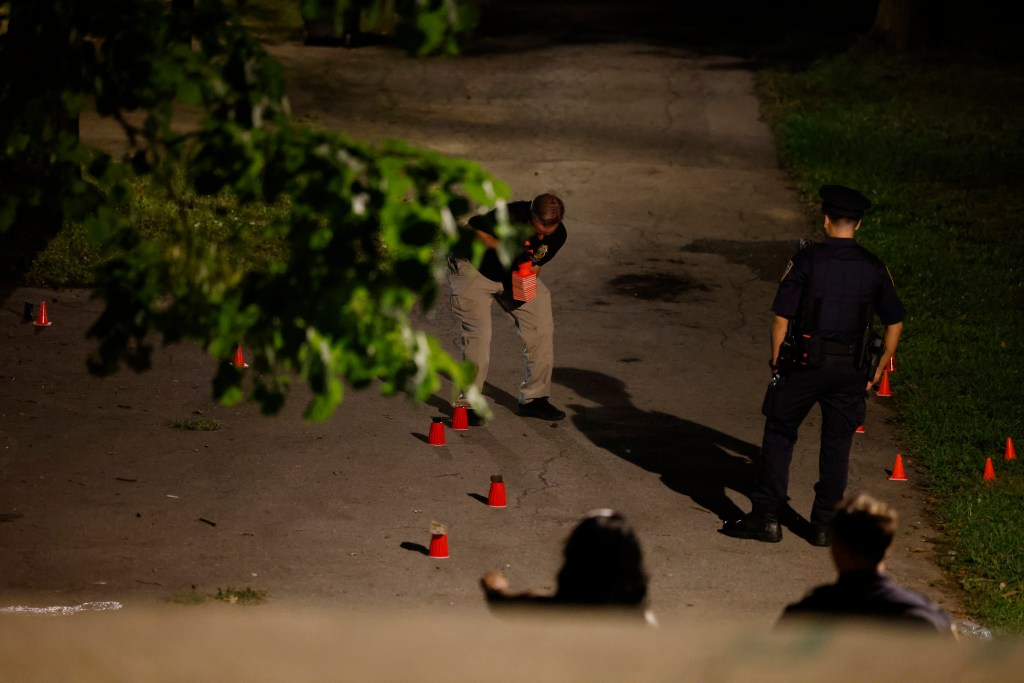 Crime scene investigation in the Bronx.