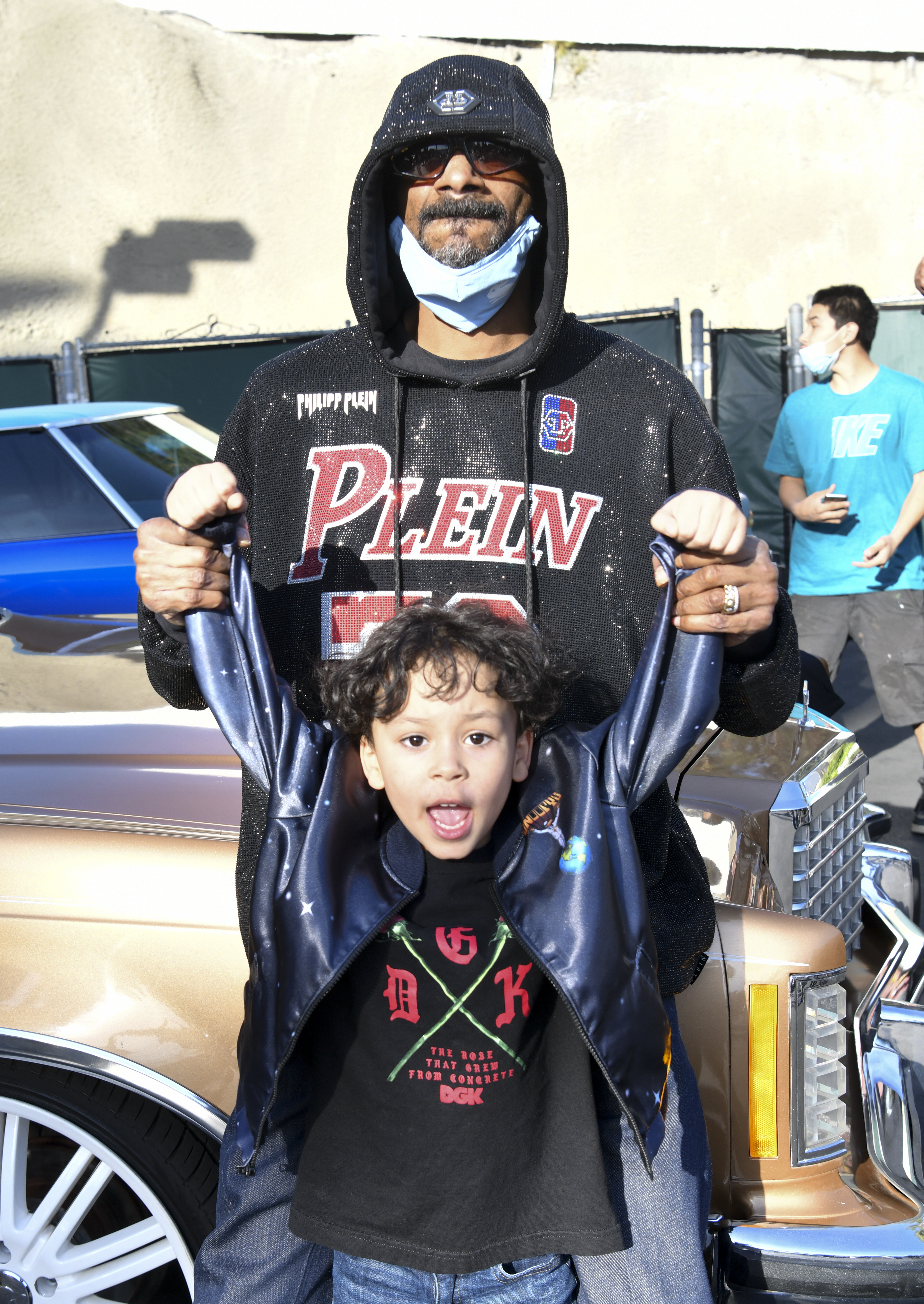 Snoop Dogg with his grandson Zion Broadus in 2021