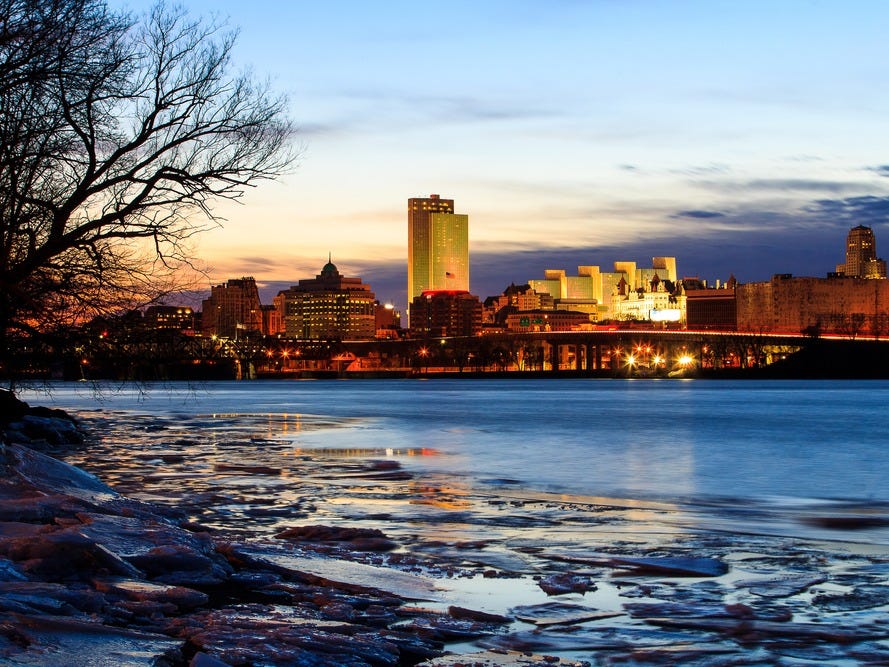 albany new york winter
