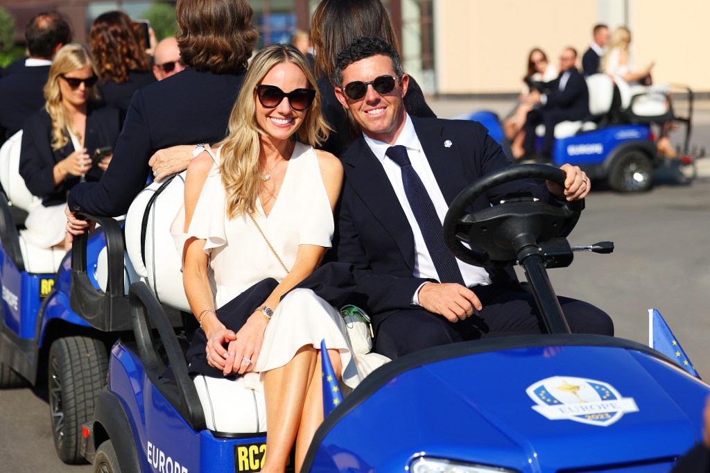 Rory McIlroy and Erica Stoll in September 2023