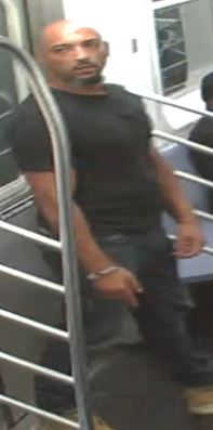 The victim was riding a northbound No. 2 train at 149th Street-Grand Concourse around 1:30 a.m. July 26 when a bald, goateed stranger sat across from her and started puffing on a cigarette, police said. 