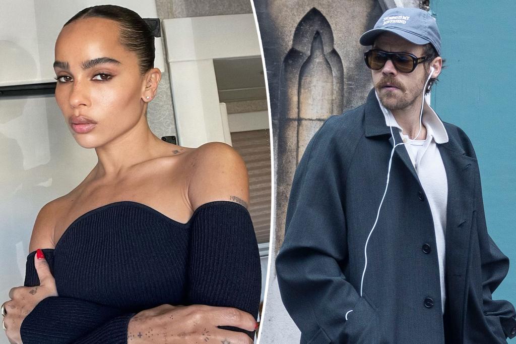 Harry Styles and Zoë Kravitz spotted kissing ‘like teenagers’ on London date night as romance rumors swirl: report