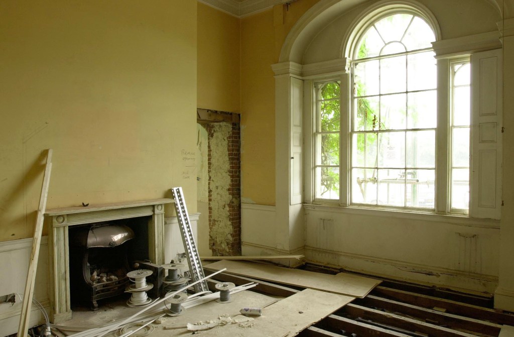 Inside Fort Lodge, the Wales' family's new home.