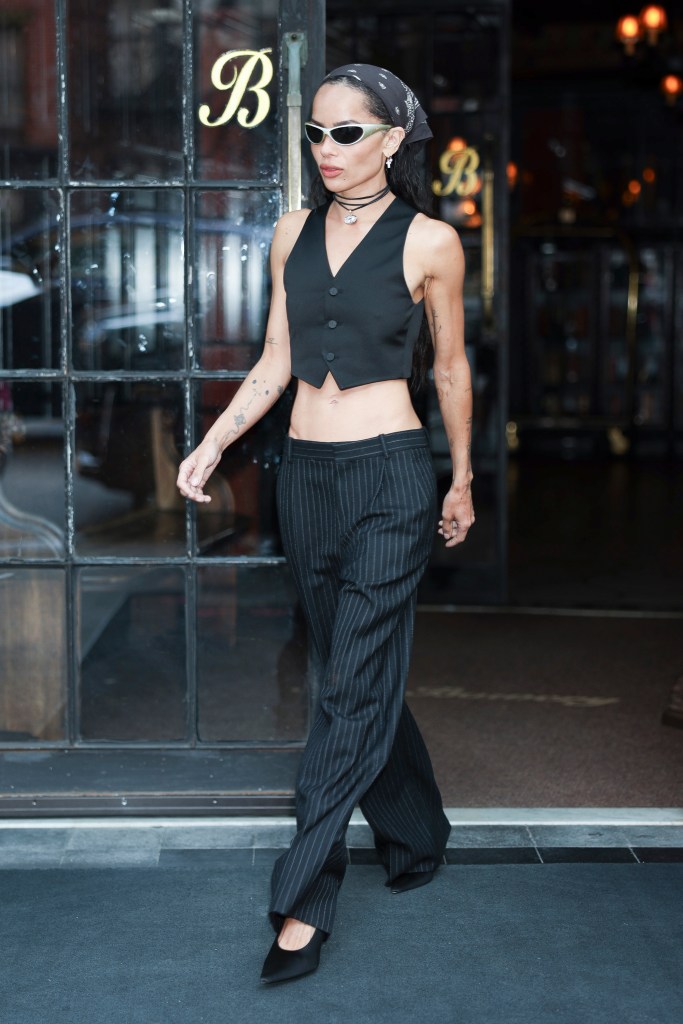 Zoe Kravitz walking in NYC.