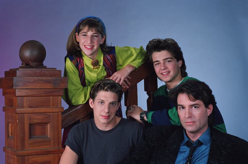 Mayim Bialik as Blossom Russo, Joseph Lawrence as Joey Russo, Ted Wass as Nick Russo, Michael Stoyanov as Anthony Russo