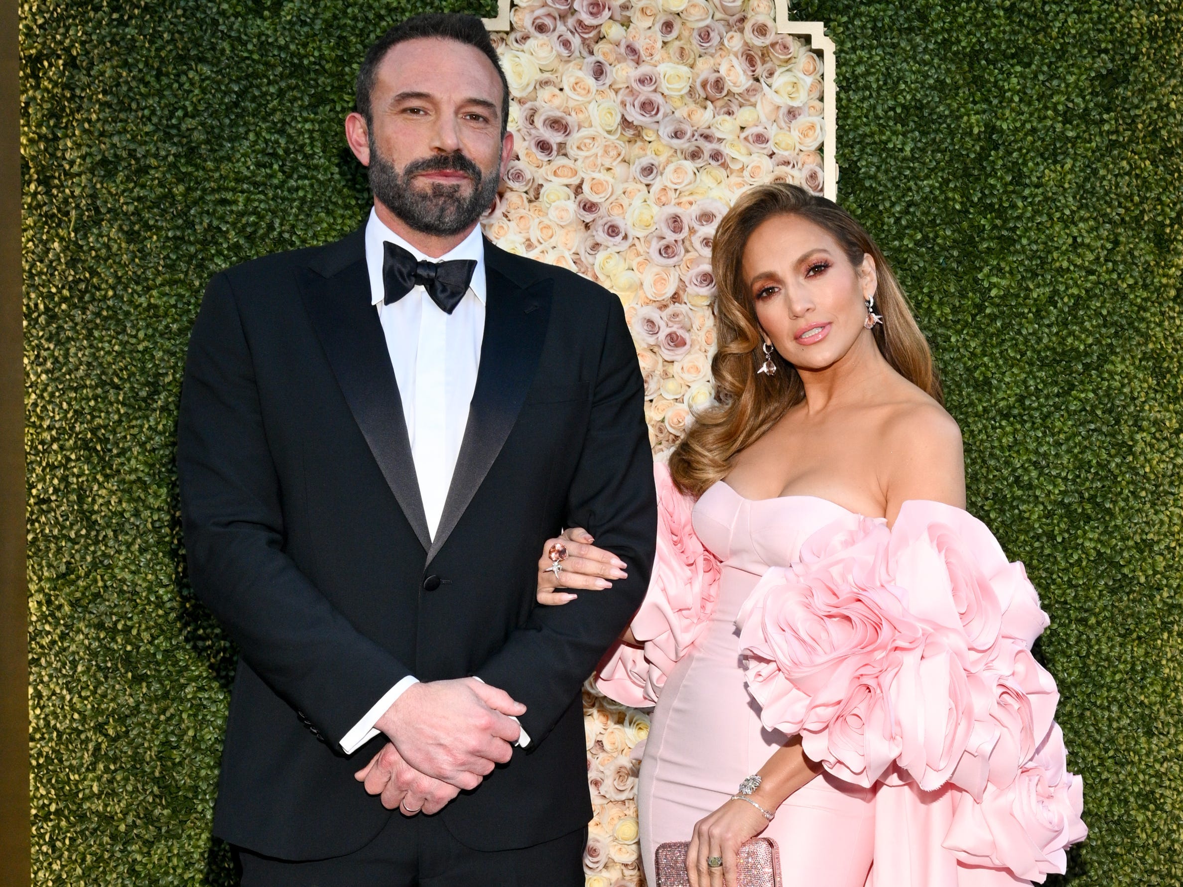 Ben Affleck and Jennifer Lopez posed at the 81st Golden Globe Awards on 2024.