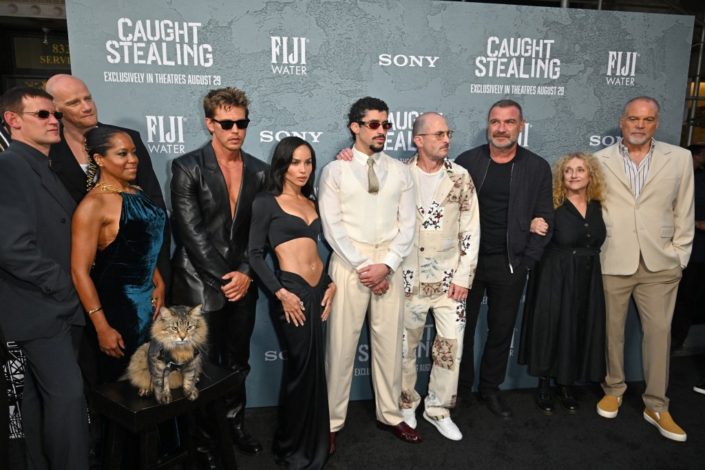 Matt Smith, Nikita Kukushkin, Regina King, Austin Butler, Zoë Kravitz, Bad Bunny, Darren Aronofsky, Liev Schreiber, Carol Kane Vincent D'Onofrio, ‘Caught Stealing’ NYC premiere