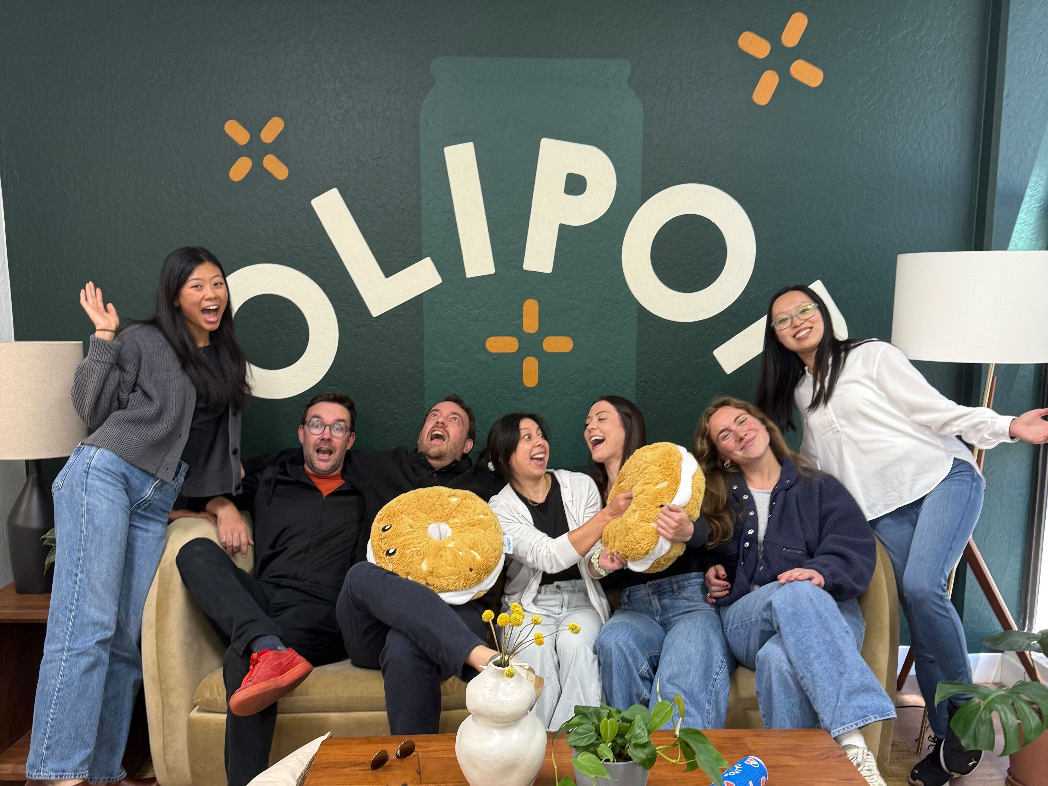 Ben Goodwin with Olipop team