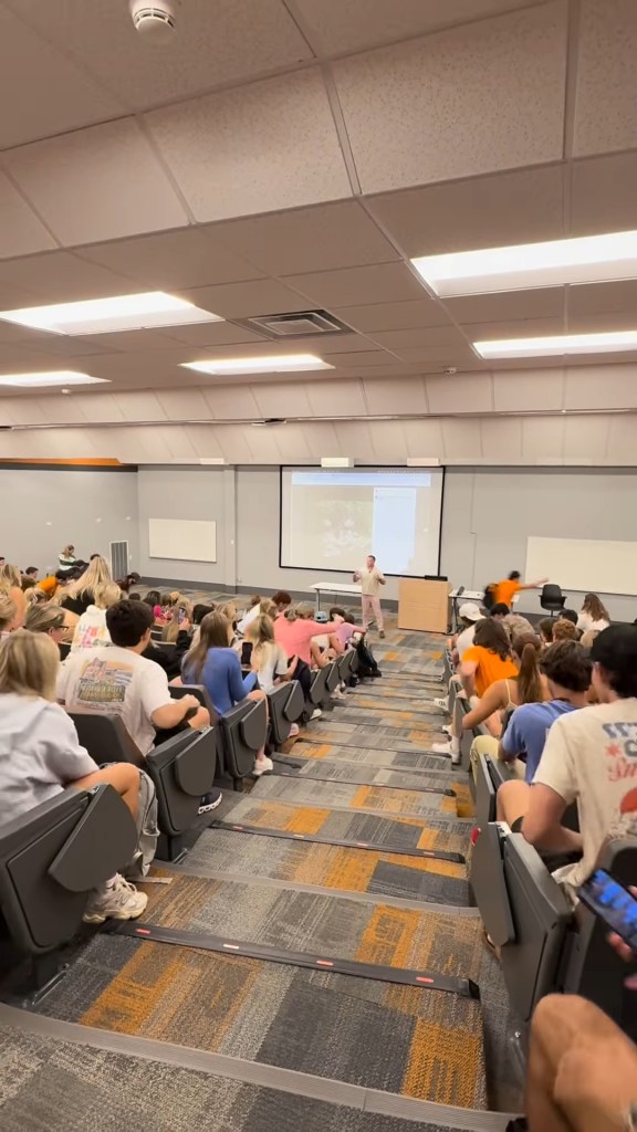 Professor canceling class after Taylor Swift engagement news.