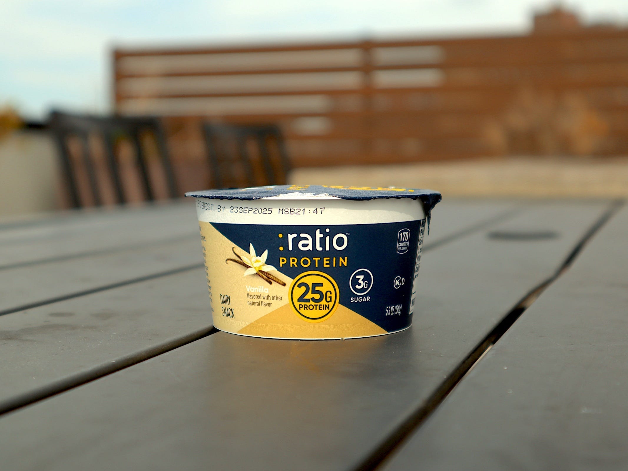 ratio protein yogurt