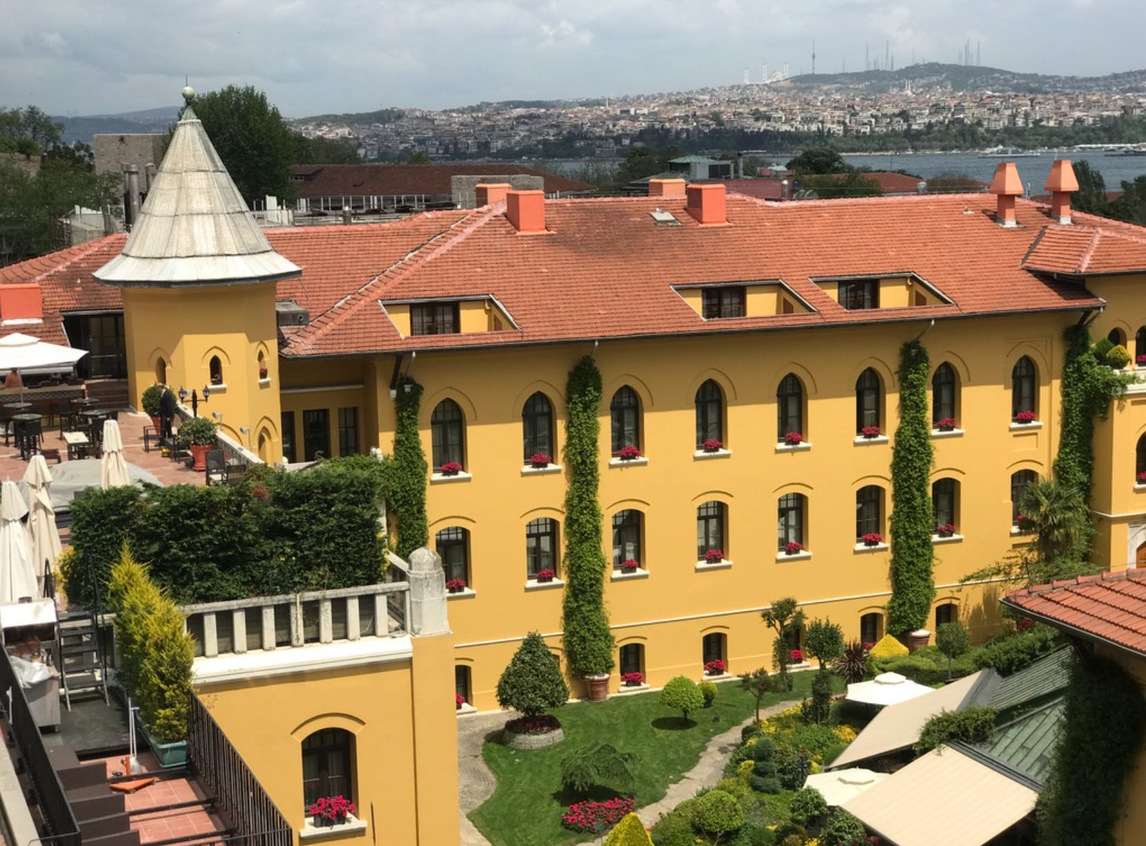 The view from the writer's room at Four Seasons Sultanahmet.
