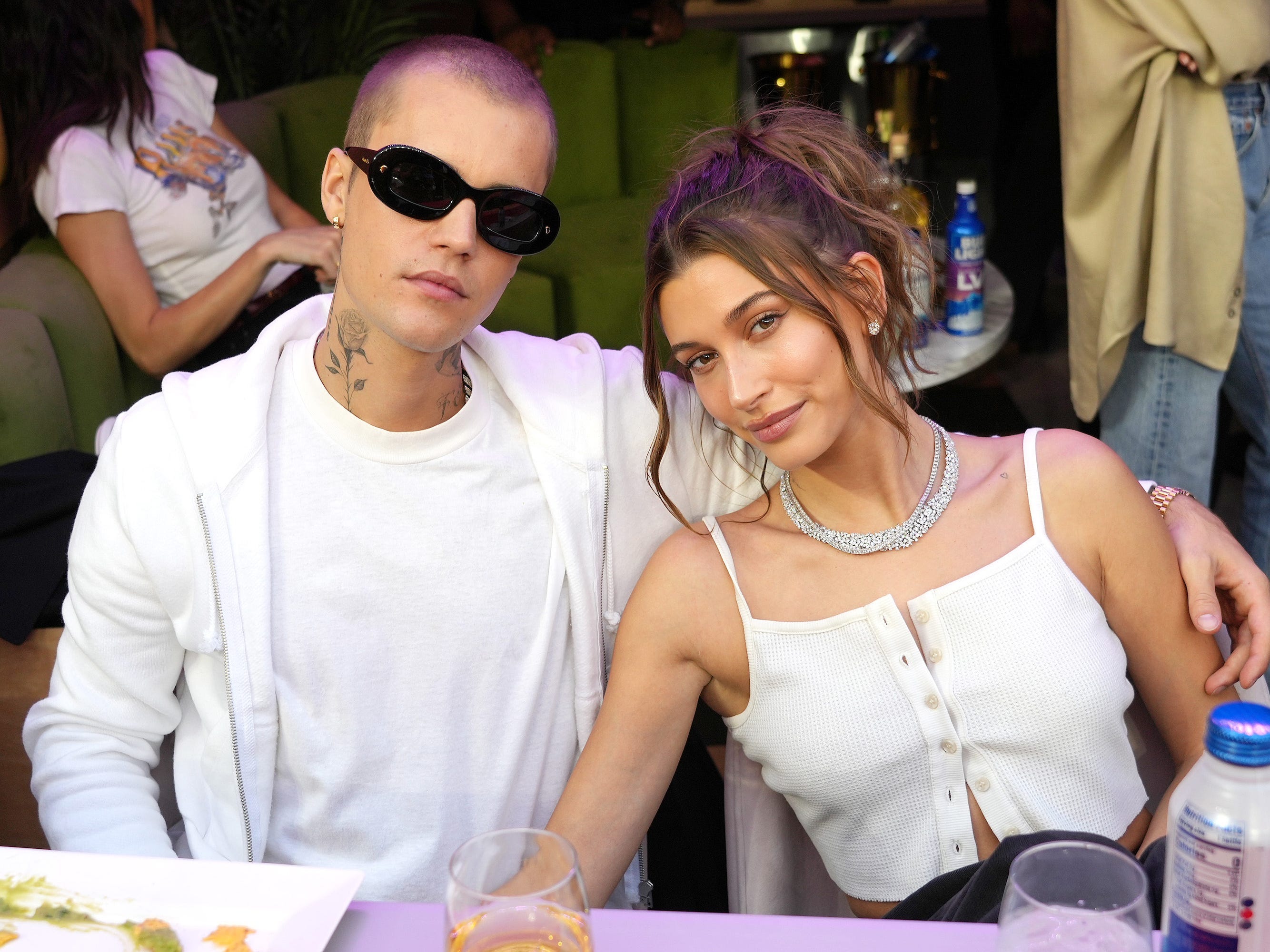 justin bieber hailey baldwin super bowl