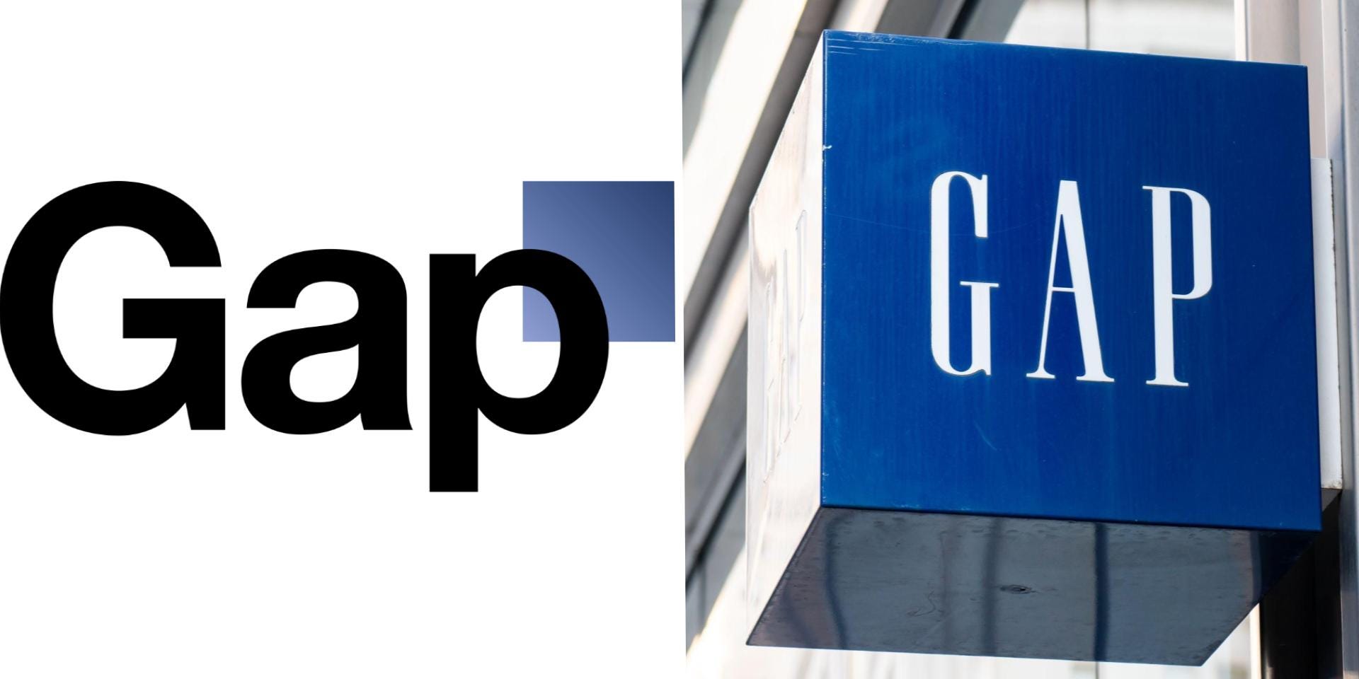 A composite of Gap logos