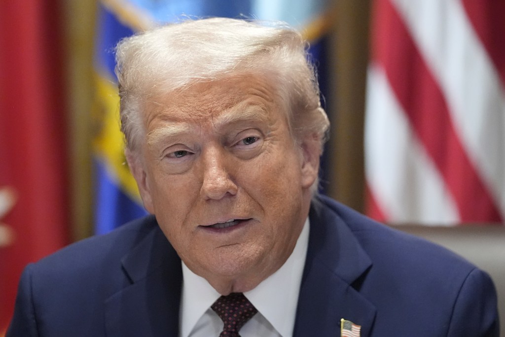 Portrait of Donald Trump.